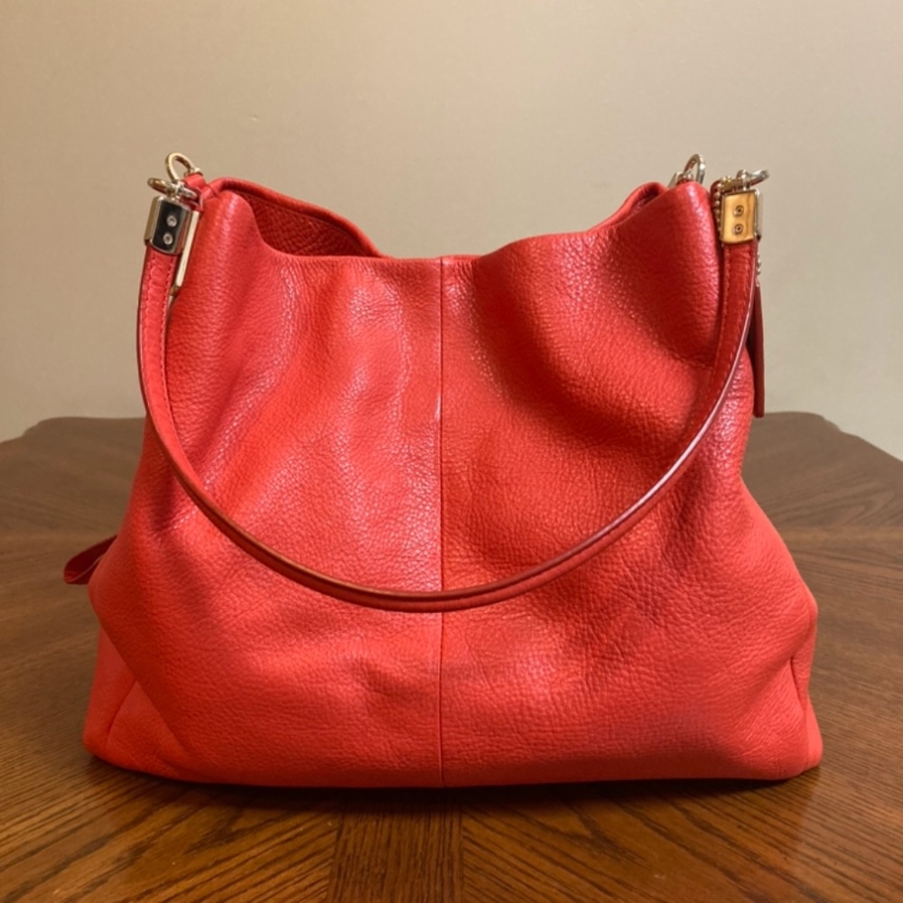 Coach Red Deep Pockets Handbag